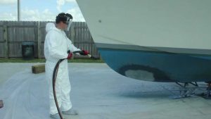 sandblasting hull renovation boat antifouling french riviera antibes cannes monaco st tropez